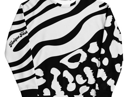 ‘Zebra Leopard Remix’ Unisex Sweatshirt Fashion